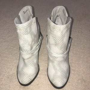 Snake Print Booties